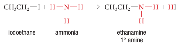 Preparing amines - alkylation of ammonia